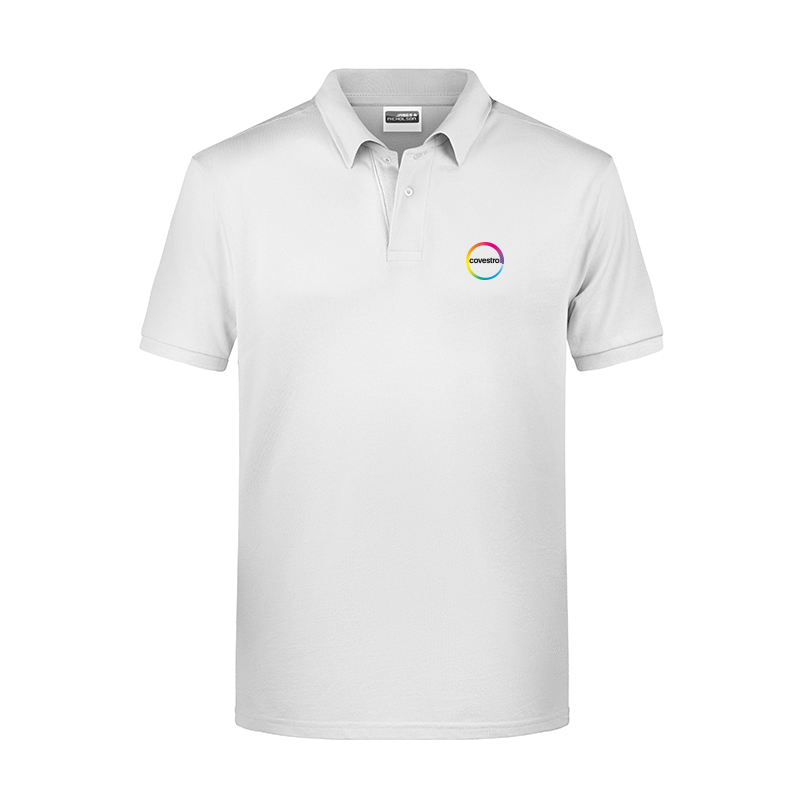 Herren Polo weiß  Logo Covestro