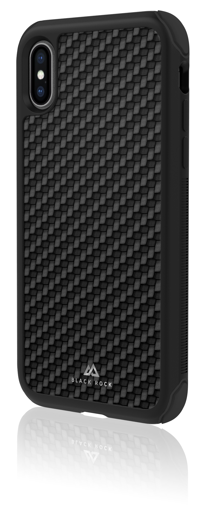 Black Rock Robust Case Real Carbon Black for iPhone XR